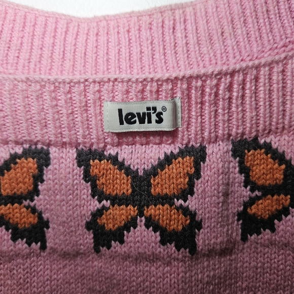 Pink Butterfly Knit Levi's Tank Top - Picture 8 of 8
